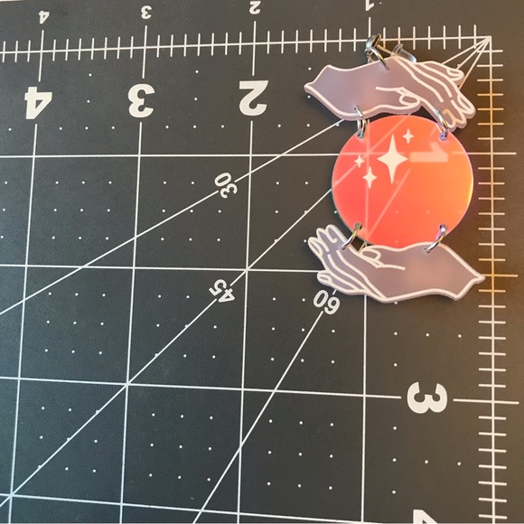 Crystal Ball Earrings - Picture 3 of 3